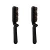 KALLORY 2pcs Folding Beard Grooming Brush Boar Bristles Travel-sized Beard Straightening Tool for Easy Styling and Maintenance The Go view 1