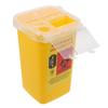 TEONEI Razor Blades Dispenser Case,Small Portable Sharps Container,Razor Blades Disposal Case,Disposable Razor Cutter Container,Barber Shop Storage Container (Yellow) view 4