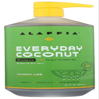 Alaffia Shampoo Ultra Hydrating Normal to Dry Hair Coconut Lime 32 fl oz