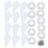 10 Pack White Cotton Scrunchies 12 Pcs White Bandana for Tie Dye Party Supplies view 1