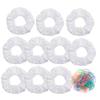 10 Pack White Cotton Scrunchies 12 Pcs White Bandana for Tie Dye Party Supplies view 2