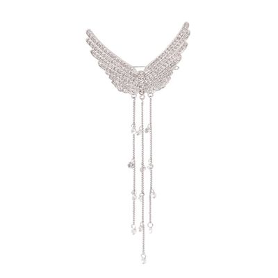 Fairy Tale Jewelry Diamond Examine's Dazzling Flashing Princess Jewelry Hair Grabbing Fairy Girl Girl Heart (wing Hairpin) Small