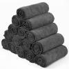 Shimeyao 40 Pack Bleach Proof Towels Microfiber Absorbent Resistant Hair Hand Towels Bulk Quick Dry for Barber Gym Bath Spa Shaving (Grey,16 x 29 Inch) view 4