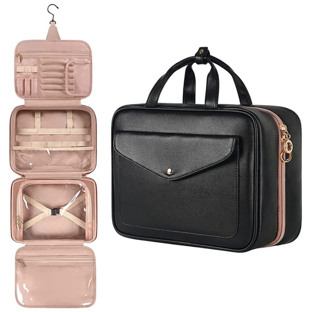 SULCET Toiletry Bag for Women Travel Cosmetic Organizer Waterproof Makeup Bag Large Toiletry Bag Hanging Travel Accessories