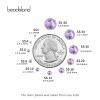 Beadsland 2880pcs Flat Back Crystal Rhinestones Round Gems for Nail Art and Craft Glue Fix, Violet,SS10,2.7-2.9mm view 3