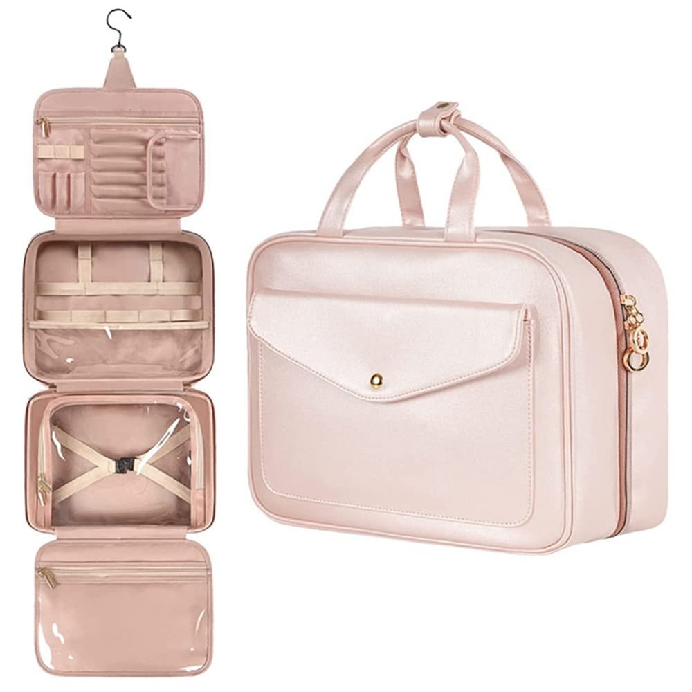 SULCET Toiletry Bag for Women Travel Cosmetic Organizer Waterproof Makeup Bag Large Toiletry Bag Hanging Travel Accessories