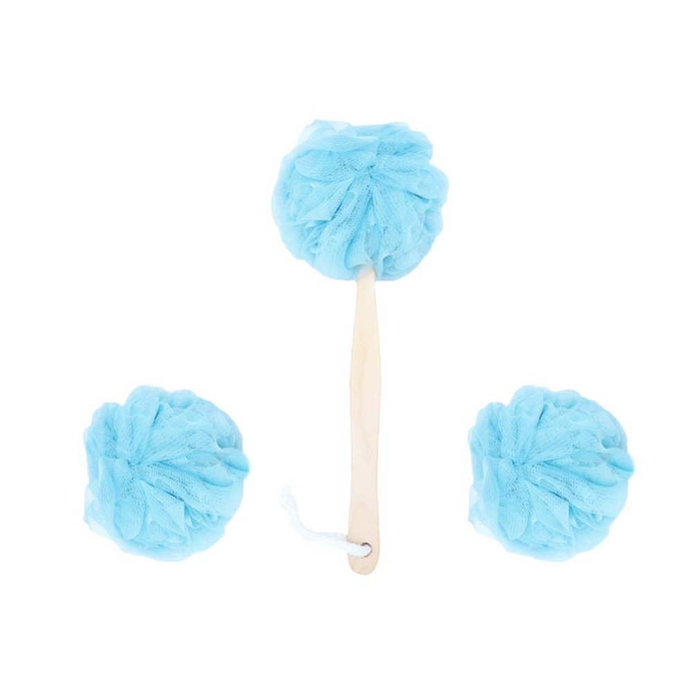 Beavorty Handle Bath Sponge Soft Bath Flower Shower for Gentle Exfoliation Color Ergonomic Design for Easy Use and Dead Skin Removal