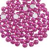 Beadsland 2880pcs Flat Back Crystal Rhinestones Round Gems for Nail Art and Craft Glue Fix,Fuchsia,SS3,1.2-1.4mm view 2