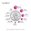 Beadsland 2880pcs Flat Back Crystal Rhinestones Round Gems for Nail Art and Craft Glue Fix,Fuchsia,SS3,1.2-1.4mm view 3