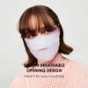 OHRAIN Blush Breathable Face Covering, Anti-UV UPF 50+ Reusable Mask, Eye Protection Sunscreen Washable Sports Face Cover for Women Purple view 4