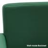 BarberPub Salon Chair for Hair Stylist, Hydraulic Stylist Chair, Adjustable Height, PVC Leather, 360 Degrees Swivel, Barbershop, Home Salon, Adult 8821 (Green) view 3