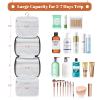 Toiletry Bag for Women, Water-resistant Travel Makeup Organizer with Hanging Hook, 5 Compartments Large Cosmetic Case for Accessories, Shampoo and Full Sized Container, Shower Bag, Christmas Gift view 2