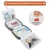 Toiletry Bag for Women, Water-resistant Travel Makeup Organizer with Hanging Hook, 5 Compartments Large Cosmetic Case for Accessories, Shampoo and Full Sized Container, Shower Bag, Christmas Gift view 3