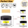 1 oz Plastic Containers with Lids 60pcs Plastic Jars with Lids + 3/5/10 Gram 12pcs Sample Containers Travel Jar Great for Lip Scrub, Body Butters, Cream, Lotion, Labels & Spatulas (72 Pack) view 2