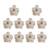 10 Pcs Mini Flower Hair Clips Clear Tiny Hair Claw Clips Small Hair Jaw Clamps Hair Barrettes Accessories for Party Wedding Daily view 1