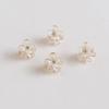10 Pcs Mini Flower Hair Clips Clear Tiny Hair Claw Clips Small Hair Jaw Clamps Hair Barrettes Accessories for Party Wedding Daily view 2