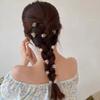 10 Pcs Mini Flower Hair Clips Clear Tiny Hair Claw Clips Small Hair Jaw Clamps Hair Barrettes Accessories for Party Wedding Daily view 3