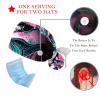 2 Pcs Nurse Scrub Caps Women Long Hair, Girl with Long Magical Hair Stars Adjustable Working Cap with Button and Sweatband view 3
