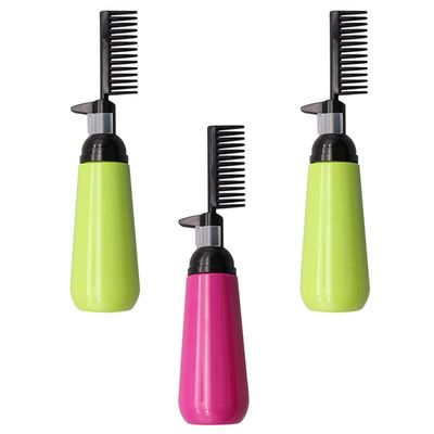 Hair Dye Comb Bottle 200ml Plastic, Refillable Salon Applicator Set