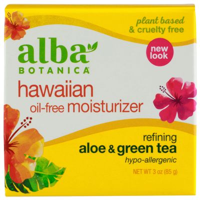 Alba Botanica Hawaiian Oil Free Moisturizer Refining Aloe Green Tea by for Unisex - 3 oz Moisturizer