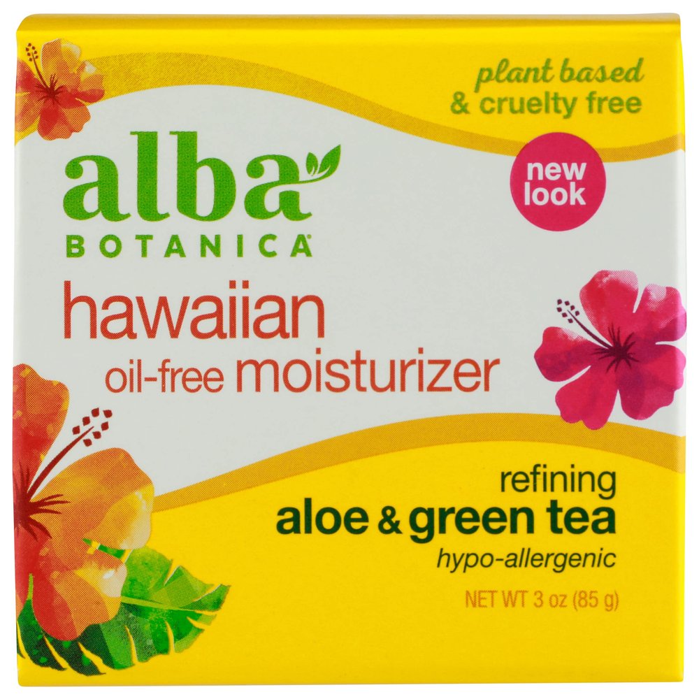 Alba Botanica Hawaiian Oil Free Moisturizer Refining Aloe Green Tea by for Unisex - 3 oz Moisturizer