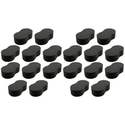 KALLORY 20pcs Hair Removal Neck Duster Sponge Brush for Hair Cutting Gentle Skin for Barbers and Stylists for Removing Unwanted from Neck and Face