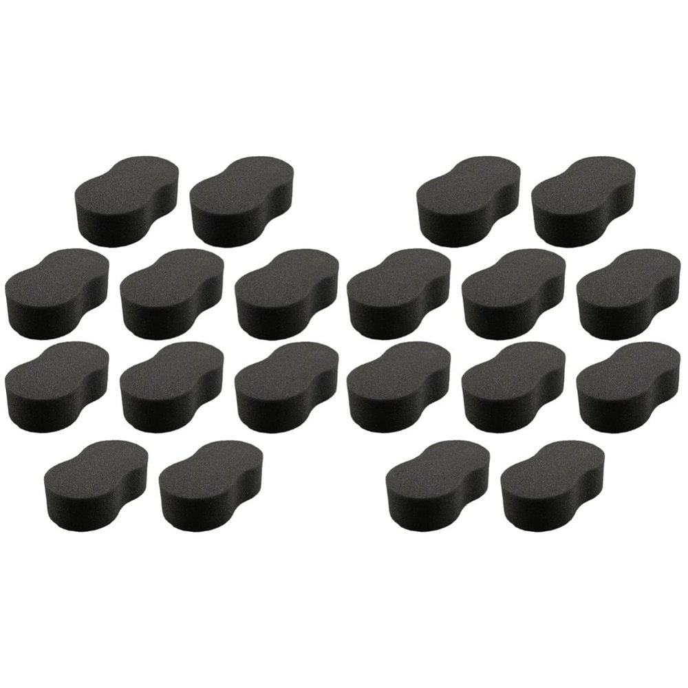 KALLORY 20pcs Hair Removal Neck Duster Sponge Brush for Hair Cutting Gentle Skin for Barbers and Stylists for Removing Unwanted from Neck and Face