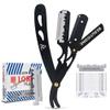 BEAUTICONE Straight Razors for Men, Straight Edge Razor, 100 SingleEdge Blades, Stainless Steel, Barber Razor for Men's Shaving, Barber Shaving Knife, Swinglock view 1