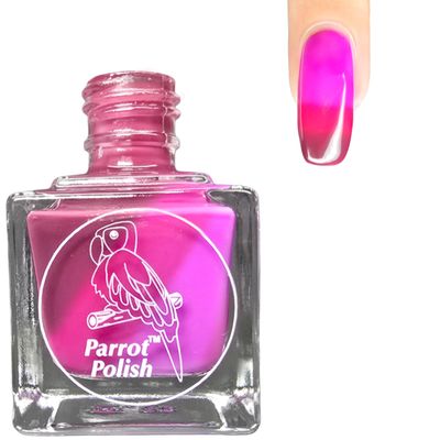 Parrot Polish Thermal Color-Changing Polish - Wine & Violets, 0.5 Fl Oz