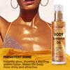 AbluFirst Shimmer Body Oil Summer Body Glitter Moisturizing Light Shimmer Glow Non-Sticky Summer Body Luminizer and Illuminator Smooth (2.8 Fl Oz (Pack of 1), Gold) view 3