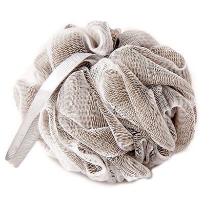 Maison du Savon - Grey Exfoliating Shower Sponge - Soft Body Cleanser for Shower and Bath - Durable and Long Lasting - 12cm