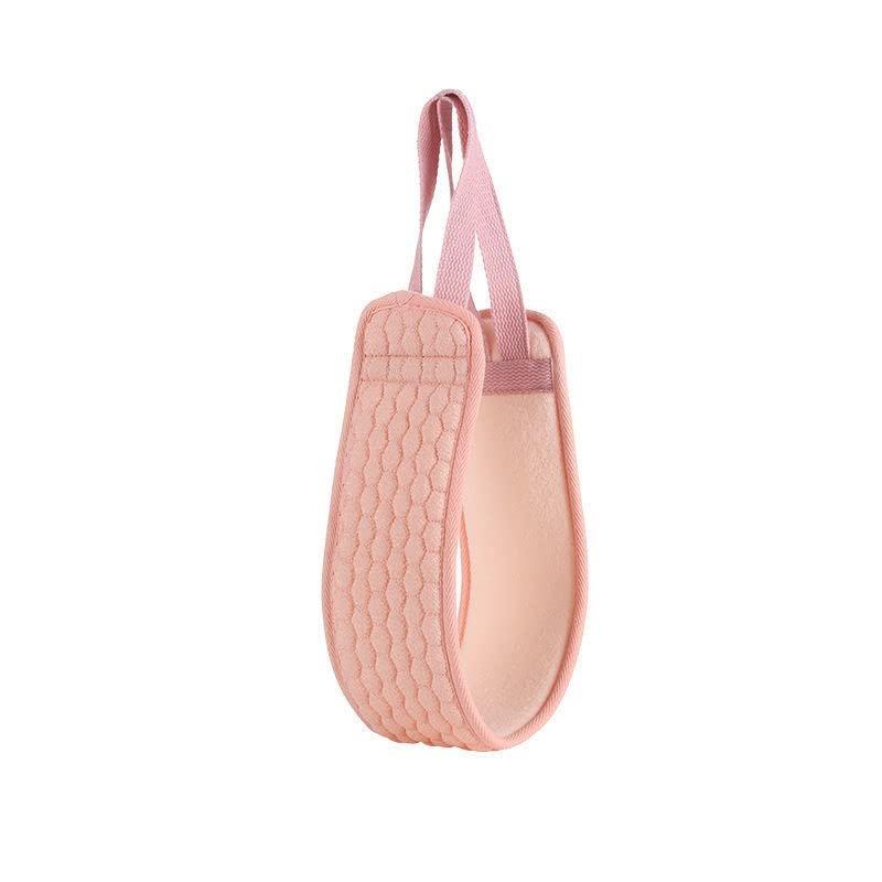 Exfoliating Back Scrubber, for Men Women Exfoliation, Body Scrubbing Brush Loofah Exfoliator, Extra Long Back Exfoliator Cleaner, Luffa Scrubber to Deep Clean Relax Your Body,Pink