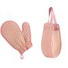 Exfoliating Back Scrubber, for Men Women Exfoliation, Body Scrubbing Brush Loofah Exfoliator, Extra Long Back Exfoliator Cleaner, Luffa Scrubber to Deep Clean Relax Your Body,Pink view 3