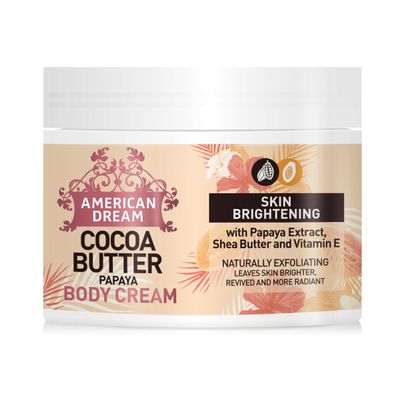 American Dream Papaya Butter Body Cream with Papaya Extract, Shea Butter & Vitamin E 500ml, 17.637 Ounce, 1