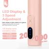 Ftrule Cordless Electric Nail Drill, Portable Professional Rechargeable Efile Nail File Machine with Nail Drill Bits, Sanding Bands for Acrylic Gel Nails, Manicure Pedicure Polishing, Pink view 4