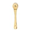 ANGGREK Eye Massager Rollerball Mini, Mini Spatula for Cosmetics Zinc Alloy Face Cover Spoon Anti Wrinkle Eye Fatigue Relief Massage Stick Cream Scoop Eye Applicator view 1