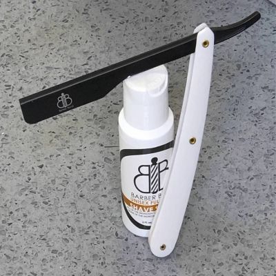 Barber Bond Straight Razor Blade Handle (Tuxedo)