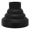 Diffuser Hair Dryer Curly Hair, Silicone Diffuser Attachment Universal Hair Dryer Diffuser Portable Travel Folding Hair Blow Dryer Diffuser Hairdryer(Black) view 1