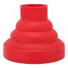 ANGGREK Diffuser Hair Dryer Curly Hair, Silicone Diffuser Attachment Universal Hair Dryer Diffuser Portable Travel Folding Hair Blow Dryer Diffuser Hairdryer(Red) view 1