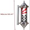 Barber Pole Light LED Rotating Stripes Pole Light Barber Pole Light Barber Shop LED Barbers Pole Rotating Wall Lights Hair Salon Logo Salon Shop Sign Outdoor Waterproof Wall Light view 2