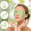 Hercicy 2 Pcs Jade Eye Mask Green Jade Stone Facial Cooling Mask for Alleviate Puffiness Face Massage Relax Eyes Relieve Migraine Meditation Beauty (White,Green) view 3