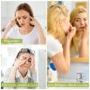 Hercicy 2 Pcs Jade Eye Mask Green Jade Stone Facial Cooling Mask for Alleviate Puffiness Face Massage Relax Eyes Relieve Migraine Meditation Beauty (White,Green) view 4