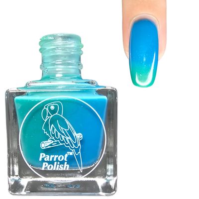 Parrot Polish Thermal Color-Changing Polish - Ocean Currents, 0.5 Fl Oz