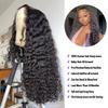 13x4 Deep Wave Lace Front Wigs - Pre Plucked 180 Density - 20 Inch Human Hair Wig view 2