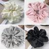 Big Satin Scrunchies for Women, XL Oversized Hair Scrunchies for Thick Hair, Extra Large Soft Silk Pillow Scrunchy, Jumbo Hair Tie for Curly Hair Buns Ponytails, 4 Pack(E) view 2