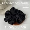 Big Satin Scrunchies for Women, XL Oversized Hair Scrunchies for Thick Hair, Extra Large Soft Silk Pillow Scrunchy, Jumbo Hair Tie for Curly Hair Buns Ponytails, 4 Pack(H) view 2
