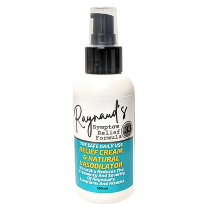 Raynaud's Symptom Relief Topical Treatment Cream by Tamed Organics. Get Rid of Painful Cold, White, Stiff Fingers and Toes. Natural Vasodilator Formula improves circulation and warms hands and feet.