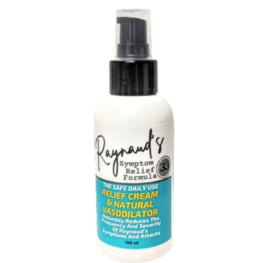 Raynaud's Symptom Relief Topical Treatment Cream by Tamed Organics. Get Rid of Painful Cold, White, Stiff Fingers and Toes. Natural Vasodilator Formula improves circulation and warms hands and feet.