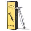 FREED Double Edge Safety Razor with alloy handle and 10 Japanese 6cr13 Stainless Steel Double Edge Safety Razor Blades,It's the best gift for men, fathers,or birthdays view 1