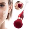 Nail Brush Dust Remover,Nail Dust Cleaning Brush Nail Art Powder Remover Brush Cleaner Makeup Blush Brushes(Rose red) view 3